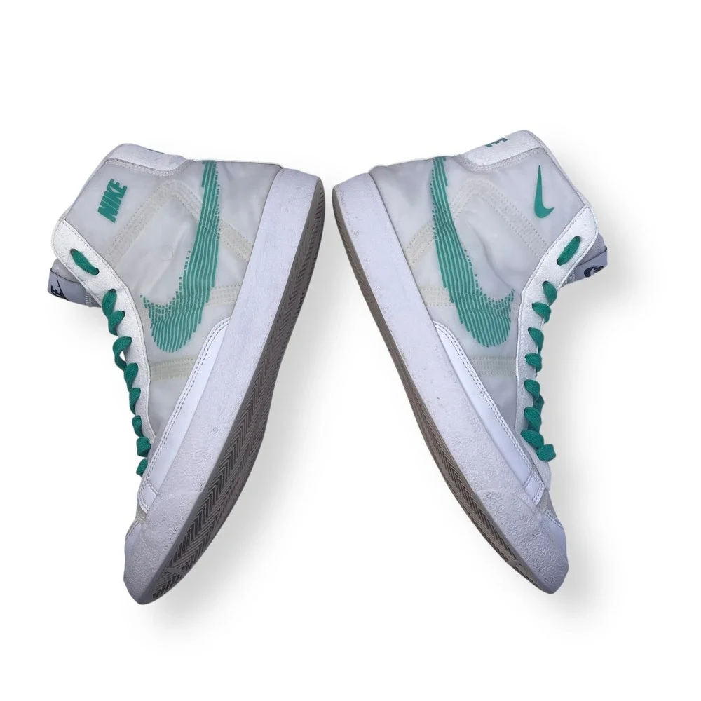 Nike By You LE Blazer Mid '77 Cozi Sneaker NFL Kyler Murray White Teal Men's 10‎
